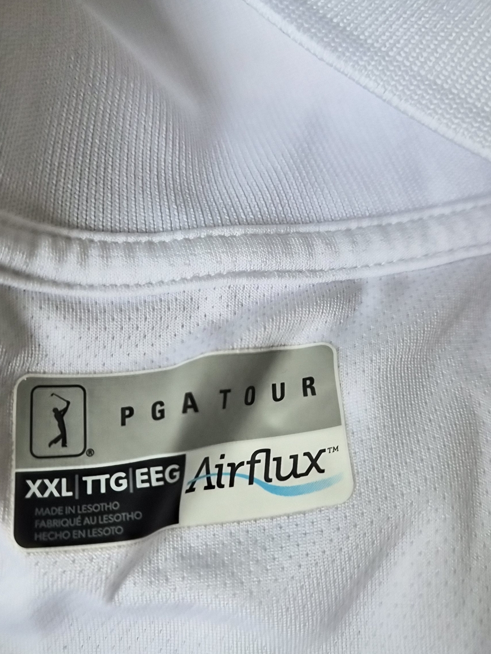 PGATOUR Airflux White Performance Polo